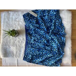 No Boundaries Men's Swim Trunks Blue Leopard Print Size 3XL